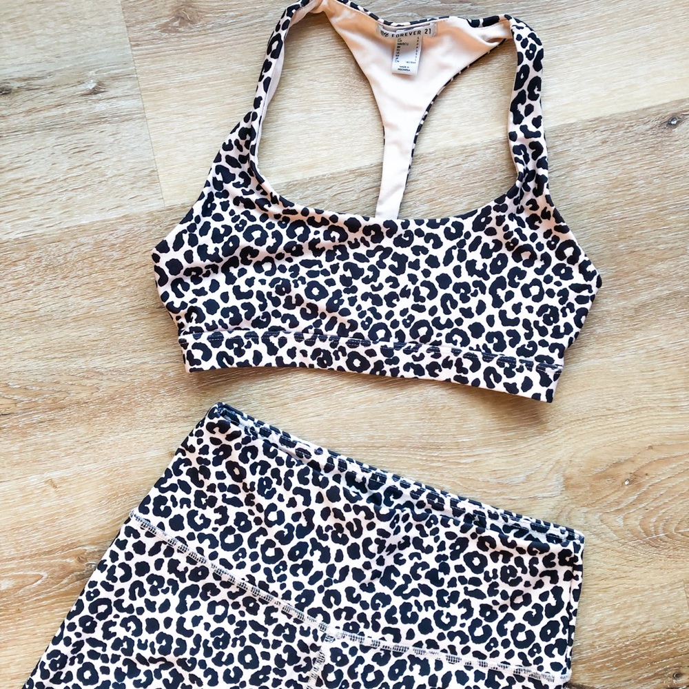 Cheetah Forever 21 Workout Set